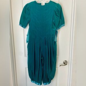 Vintage Turquoise Green/Teal Jumpsuit